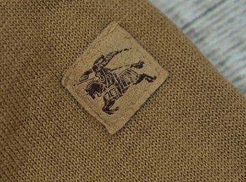 BURBERRY Beżowy Logowany Sweter Męski Wełniany 58