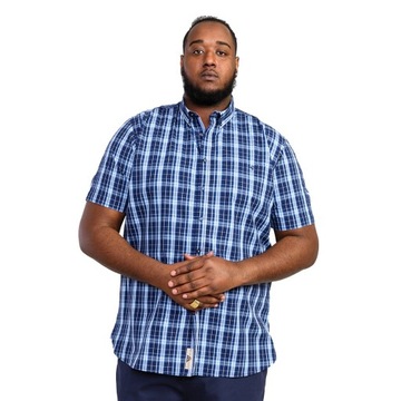 Duża męska koszula w kratę Duke D555 Walcot 4XL