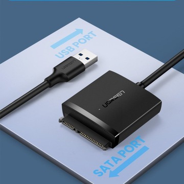 АДАПТЕР UGREEN АДАПТЕР С USB 3.0 ДЛЯ ПОДКЛЮЧЕНИЯ 2,5'/3,5' SATA-ДИСКА