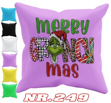 POSZEWKA NA PODUSZKĘ JAŚKA DO PRZEDSZKOLA GRINCH ŚWIĘTA + IMIĘ GRATIS