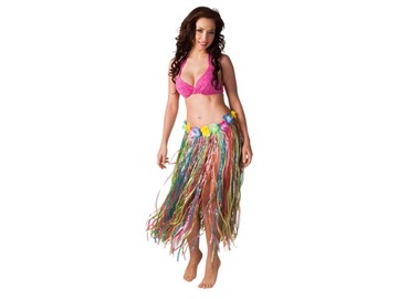 Spódniczka hawajska kolorowa Hawaje spódnica 80cm
