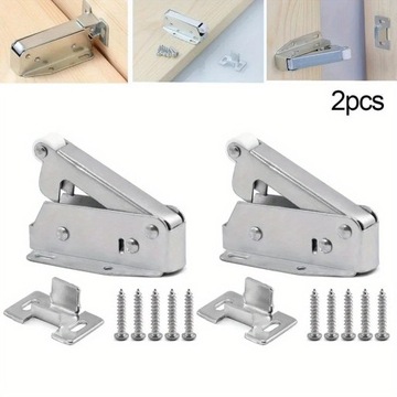 1/2 szt. Zamek zatrzaskowy do mebli, szafek, szaf - Materiał metalowy