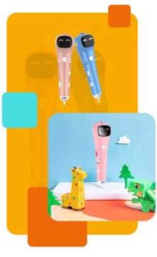 3D БЕСПРОВОДНАЯ РУЧКА ДЛЯ ДЕТЕЙ РОЗОВЫЙ ПРИНТЕР +105 м РЕТРИЛЕЙ + ШАБЛОНЫ