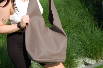 Большая женская сумка из натуральной кожи - сумка через плечо - дорожная сумка