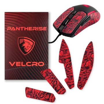 Pantherise VELCRO Premium Soft Grip Tape PYTHON RED