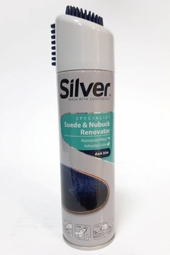 SILVER Spray farba do nubuku i zamszu - kolor granatowy 250ml