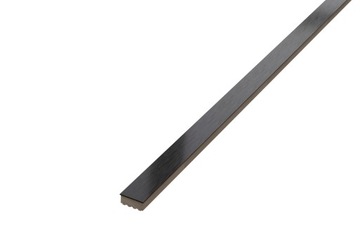 МЕТАЛЛИЧЕСКАЯ ПОЛОСКА СТАЛЬНАЯ NERO ЧЕРНАЯ МАТОВАЯ ЧЕРНАЯ 2x90см