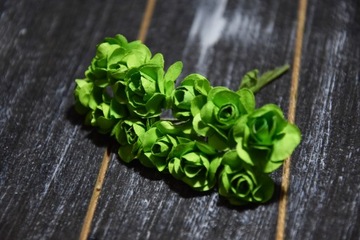 Бумажные розы роза цветы 144 ПК зеленые