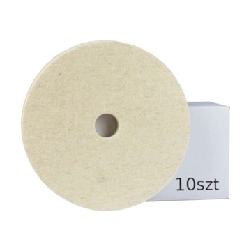 KRĄŻEK FILC POLERSKI Z OTWOREM 125/6 mm 10 szt