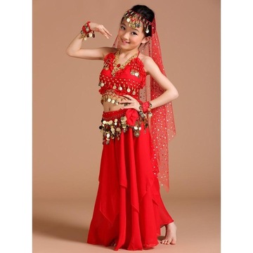 Детский костюм для танца живота Монета с кисточками