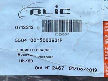 BLIC 5504-00-5063931P DRŽÁK NÁRAZNÍK