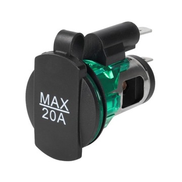 GNIAZDO ELEKTRYCZNE / ZAPALNICZKI EURO 12/24V 20A MAX