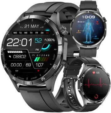 ZEGAREK MĘSKI SMARTWATCH 440MAH AMOLED GLUKOZA EKG CISNIENIOMIERZ BMI