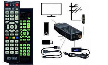 декодер-тюнер DVB-T2 STB WIWA H265 HEVC mini wifi
