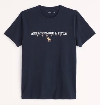 t-shirt Abercrombie&Fitch koszulka L premium czarna