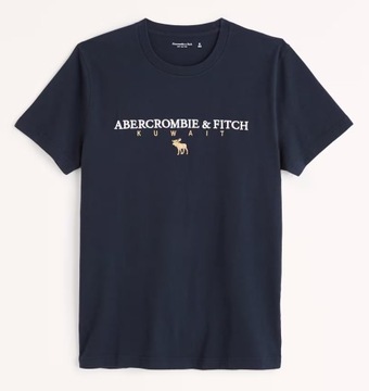 t-shirt Abercrombie&Fitch koszulka XL premium czarna