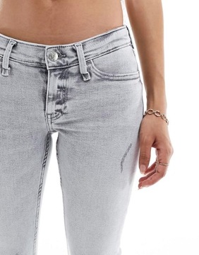 RIVER ISLAND PETITE SZARE SPODNIE JEANSOWE RURKI 6AZ NH2__XXL