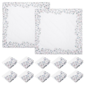 CHUSTECZKA ŚLUBNA Z CZYSTEJ BAWEŁNY DAMSKA PANNA MŁODA DZIEWCZYNKA DZIECIĘCA 12 SZT