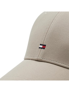 Czapka z daszkiem TOMMY HILFIGER szara z logo