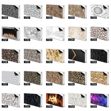 Nadruk magnes na grzejnik 80x60 Etniczna mozaika