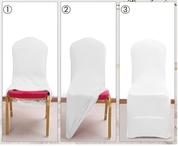 БЕЛЫЙ СВАДЕБНЫЙ БАНКЕТНЫЙ ЧЕХОЛ ДЛЯ СТУЛА