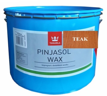 Impregnat do elementów drewnianych Pinjasol Wax z woskiem 10L TEAK