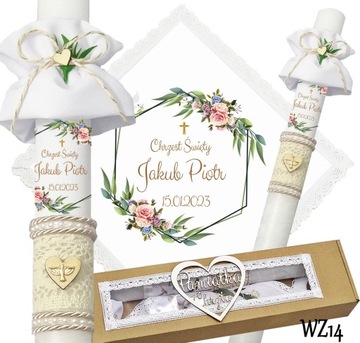 БЕЛАЯ ОДЕЖДА И КРЕЩЕСТВЕННАЯ СВЕЧА КРЕЩЕННОЕ ИМЯ