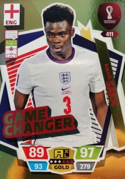 WORLD CUP QATAR 2022 GAME CHANGER 411 SAKA