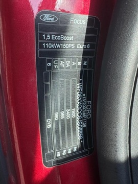 Ford Focus III Kombi Facelifting 1.5 EcoBoost 150KM 2018 FORD FOCUS IV Turnier (HP) 1.5 EcoBoost 150 KM, zdjęcie 7