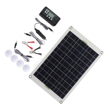 ZESTAW PANEL SOLARNY 50W 12V PRZETWORNICA