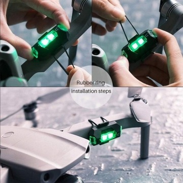 Универсальная светодиодная лампа для мотоцикла, велосипеда, дрона, USB 7-k, стробоскоп *2