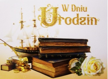 Piękna Kartka Urodzinowa Męska wzór 5