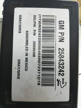 25843242 JINÉ MODUL 2.0 CDTI 4X4 110 2009 OPEL ANTARA