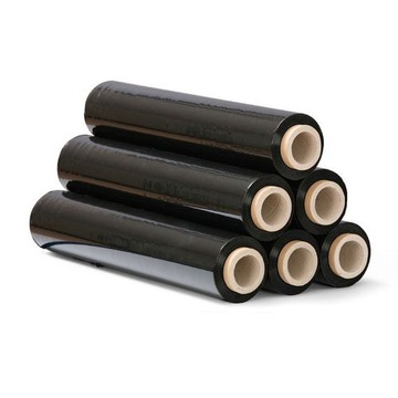 FOLIA STRETCH STRECZ CZARNA 1,5KG MOCNA X 6 ROLEK
