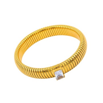 Classic Design Bangle Bracelets Jewelry Gifts Charms Elasticity Chain White