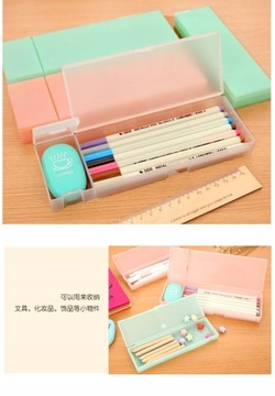 Матовый полупрозрачный нетоксичный простой пенал