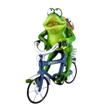 ФИГУРА ЛЯГУШКИ НА ВЕЛОСИПЕДЕ