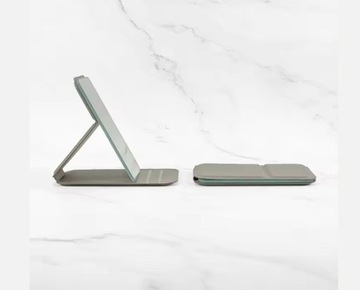 ЗЕРКАЛО КОСМЕТИЧЕСКОЕ ДЛЯ МАКИЯЖА СО СВЕТОДИОДНОЙ ПОДСВЕТКОЙ, ЗАКРЫТОЕ, РУЧНАЯ РАБОТА В КОРПУСЕ