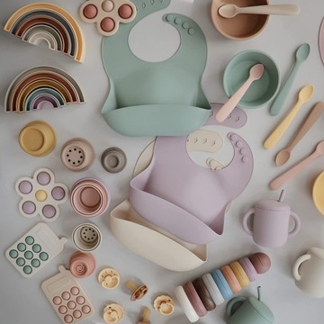 Łyżeczki silikonowe MUSHIE 2szt. Pale Daffodil