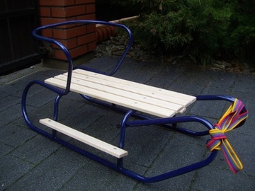 ПОЛЬСКИЕ БАЗОВЫЕ САНКИ + СПИНКА + ТОЛСТЫЙ МАТРАС С РЕМНЯМИ + ПОДНОГКИ