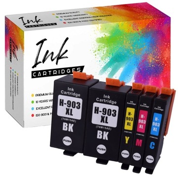 5x Tusze do HP 903 XL Officejet 6900 6950 6960 6970 6978 6968 6975 CMYKK