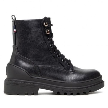 BUTY zimowe U.S. POLO botki BRUNA trapery BRUNA004W/AY1 BLK czarne roz 38