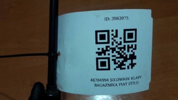 46784994 VZPĚRA/TLAKOVAČ KRYT KUFRU FIAT STILO