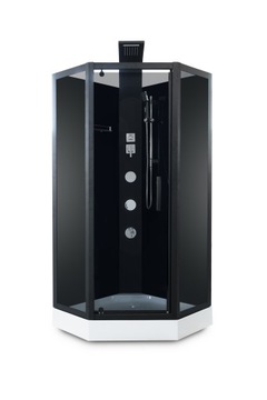 KABINA PRYSZNICOWA Z HYDROMASAŻEM PIĘCIOKĄTNA 90x90