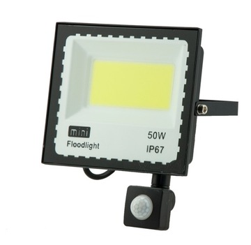 HALOGEN NAŚWIETLACZ LED COB 50W Z CZUJNIKIEM RUCHU
