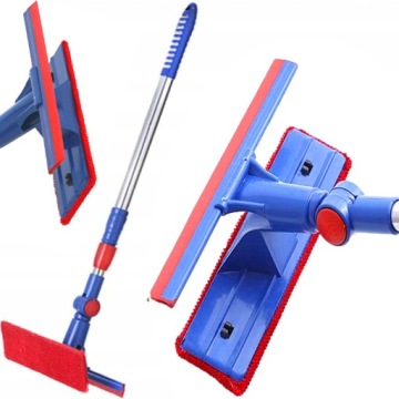 Швабра СТЕКЛОМОЙКА Стеклянные зеркала Окна Стекло Телескопический скребок Микрофибра