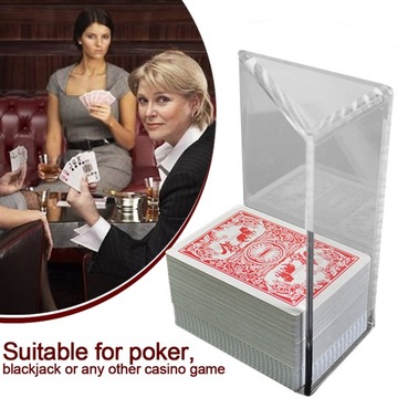 8 pokładów Poker stojak w kształcie karty przezroc