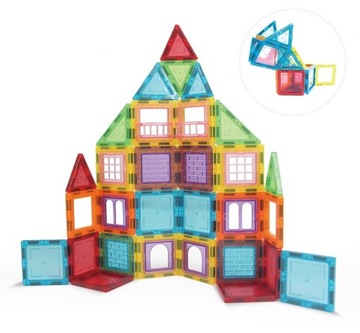 МАГНИТНЫЕ БЛОКИ 3D MAGNETIC 45 шт. Учебная панель