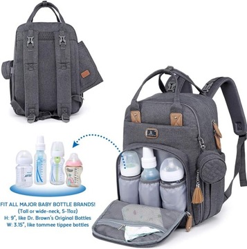 Рюкзак Dikaslon Diaper с переносной пеленальной подушкой