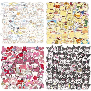 100 шт. наклейки Kawaii Sanrio Hello Kit